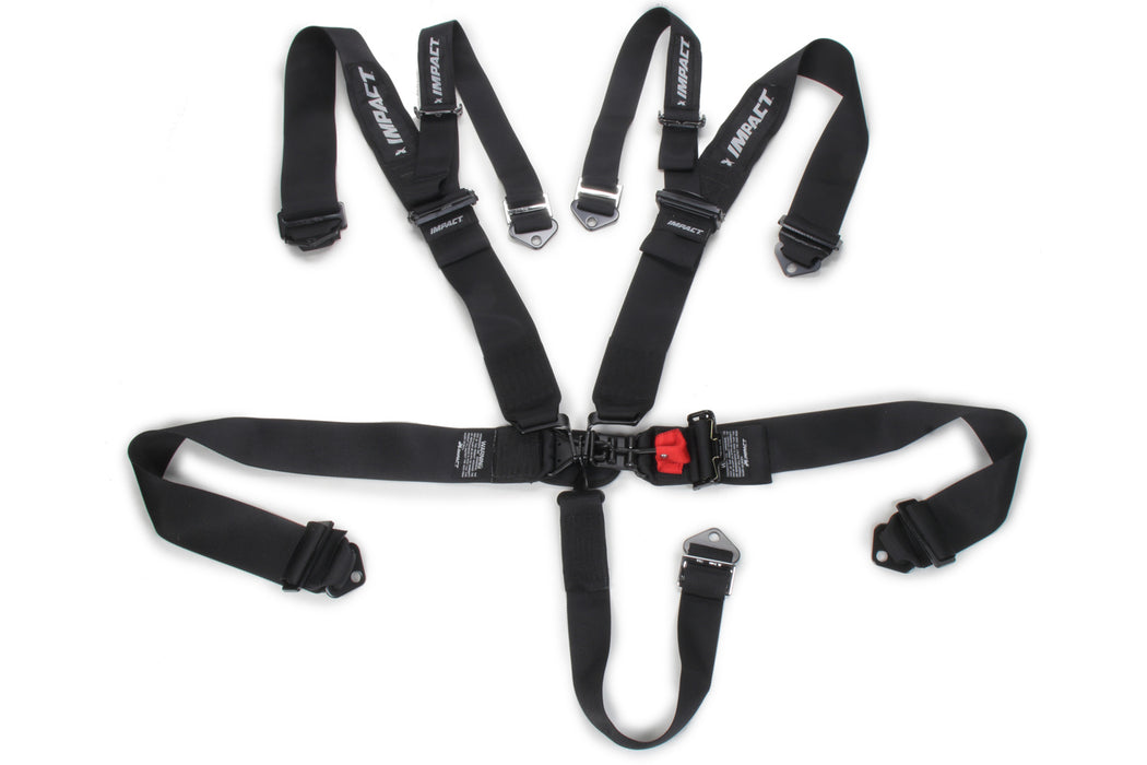 IMPACT RACING 51111111HANS-1 5-pt Harness System L&L w/HANS Double Shoulder