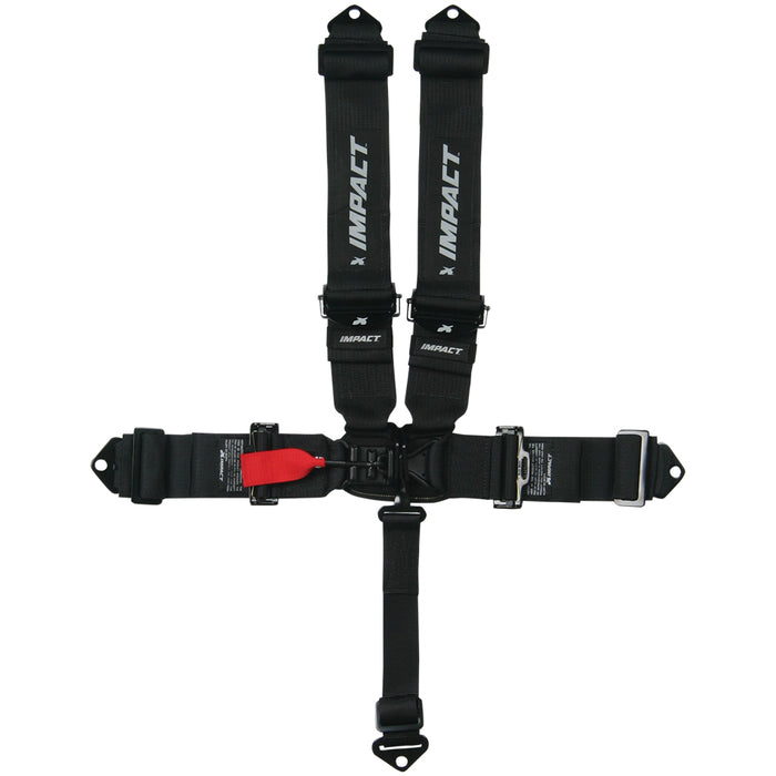 IMPACT RACING 53111111 Restraint 5pt 3in L&L P/D Lap  Ind Shldr
