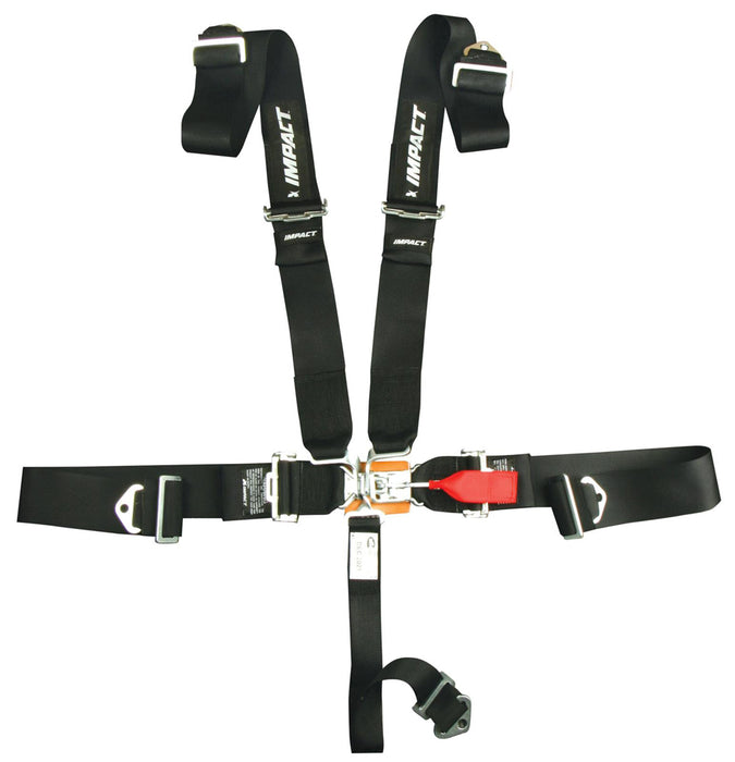 IMPACT RACING 53119111 Harness 5pt 3in L&L PD Ind Shld Blt-In SFI16.1