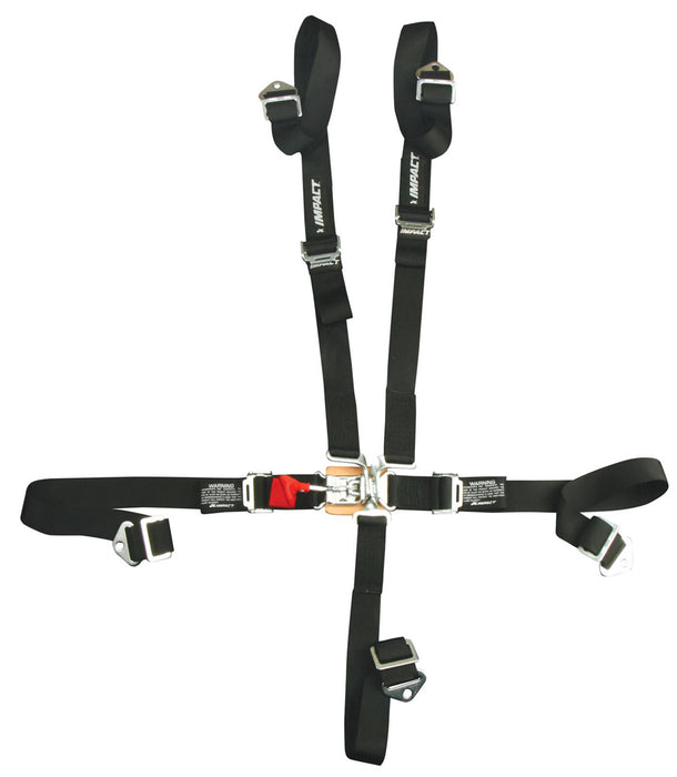 IMPACT RACING 53119222 Harness 5pt 2in L&L PD Ind Shld Blt-In SFI16.1
