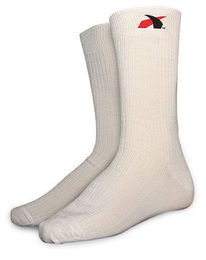 IMPACT RACING 79000410 SOCKS NOMEX SFI3.3 MEDIUM WHITE