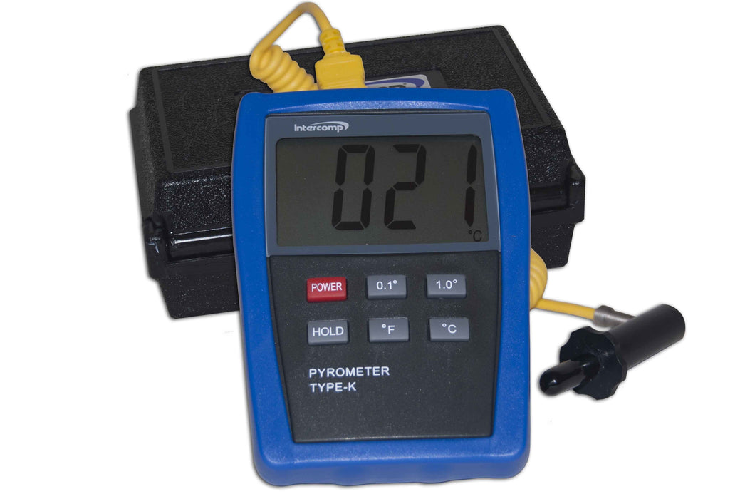 INTERCOMP 360012 Digitial Pyrometer w/Probe and Case