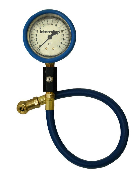INTERCOMP 360065 Deluxe Air Gauge 2.5in 0-15 Liquid Filled