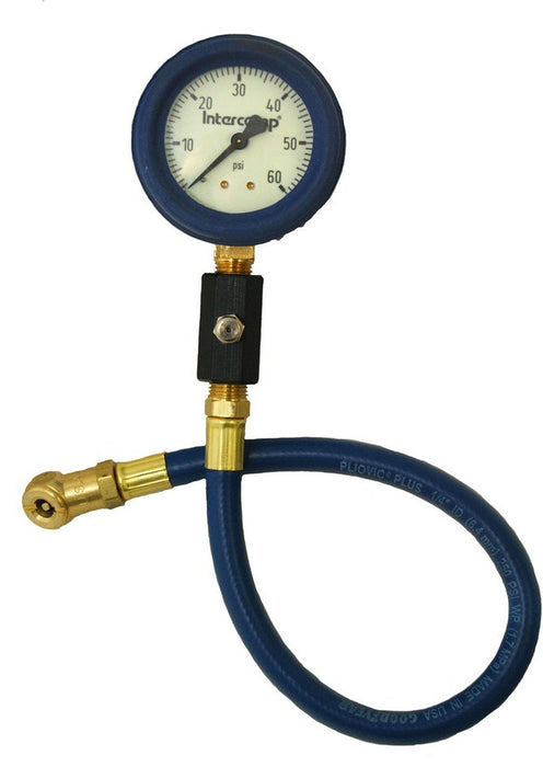 INTERCOMP 360070 Deluxe Air Gauge 2.5in 0-60 Glow-in Dark