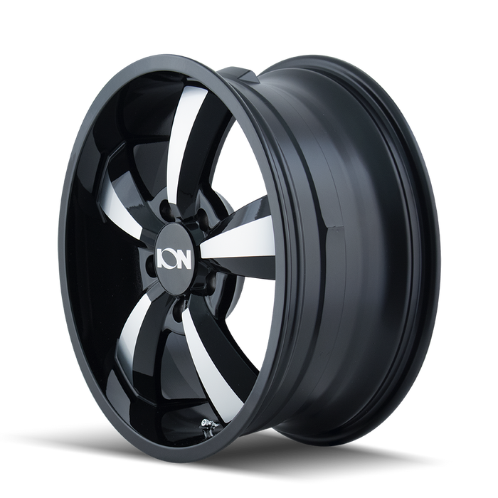ION 102-8830B 102 (102) GLOSS BLACK/MACHINED FACE 18X8 5-130 50MM 84.1MM - Truck Part Superstore