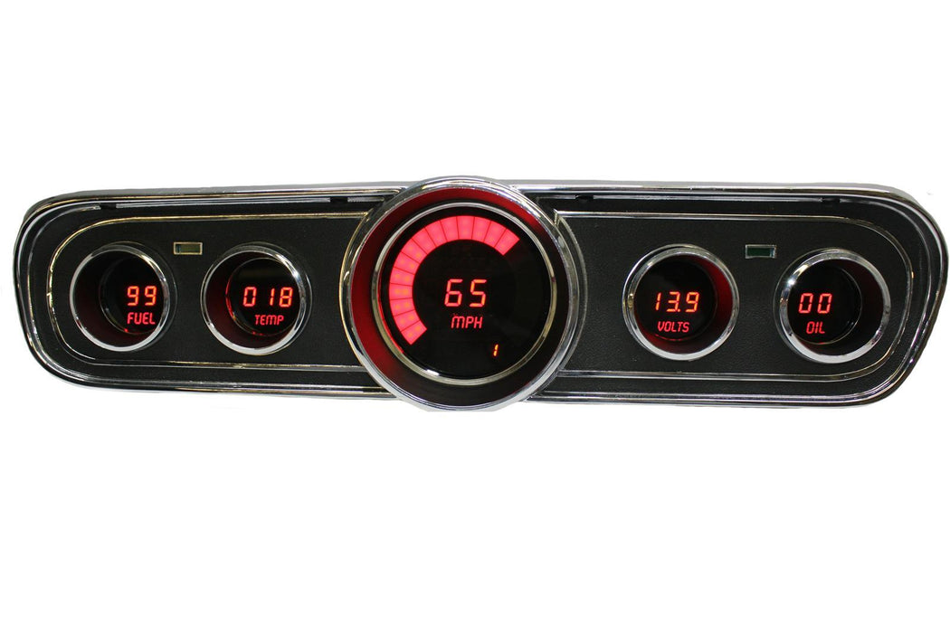 INTELLITRONIX DP7001R LED Digital Gauge Panel 1965-1966 Ford Mustang
