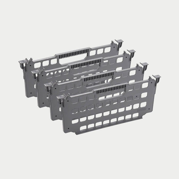 DECKED A0083-4DIV-GRY Locking Tab Drawer Dividers
