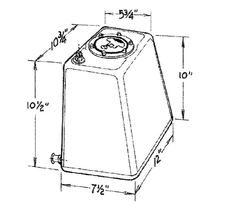 JAZ 290-103-01 3-Gallon Econo Rail Fuel Cell