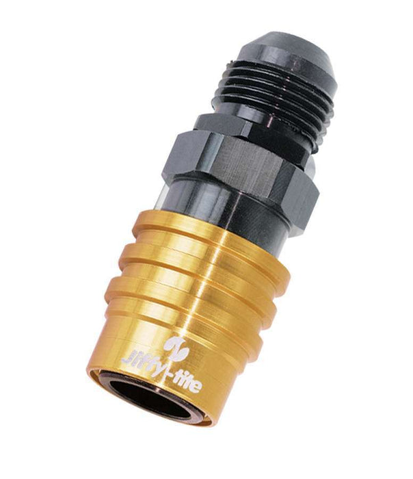JIFFY-TITE 21403 Q/R #3 Male Str to #3 Socket Valved Gold/Black