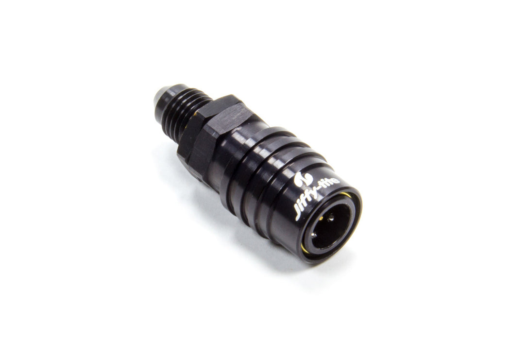 JIFFY-TITE 21404J Q/R #4 Male Str to #4 Socket Valved Black