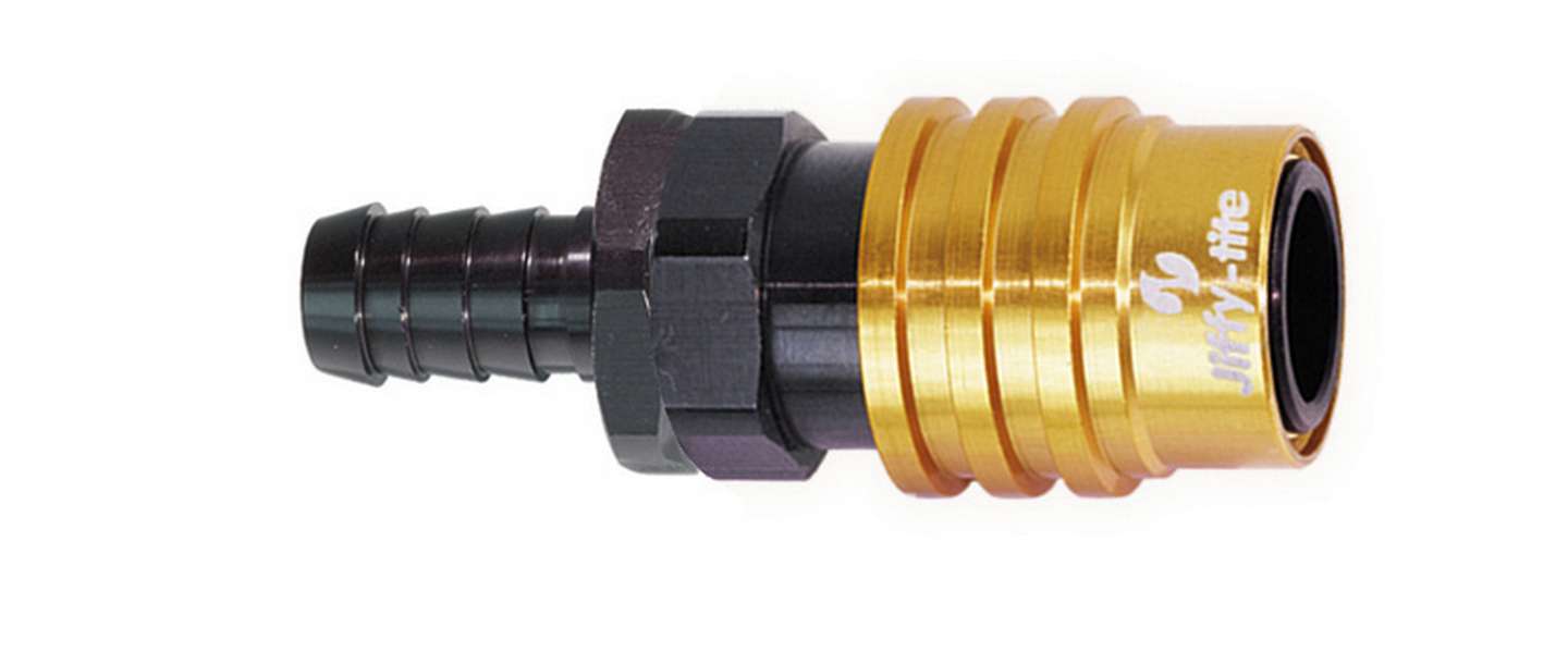 JIFFY-TITE 21506 Q/R #6 Str Male Socket w/Hose Barb-Valved