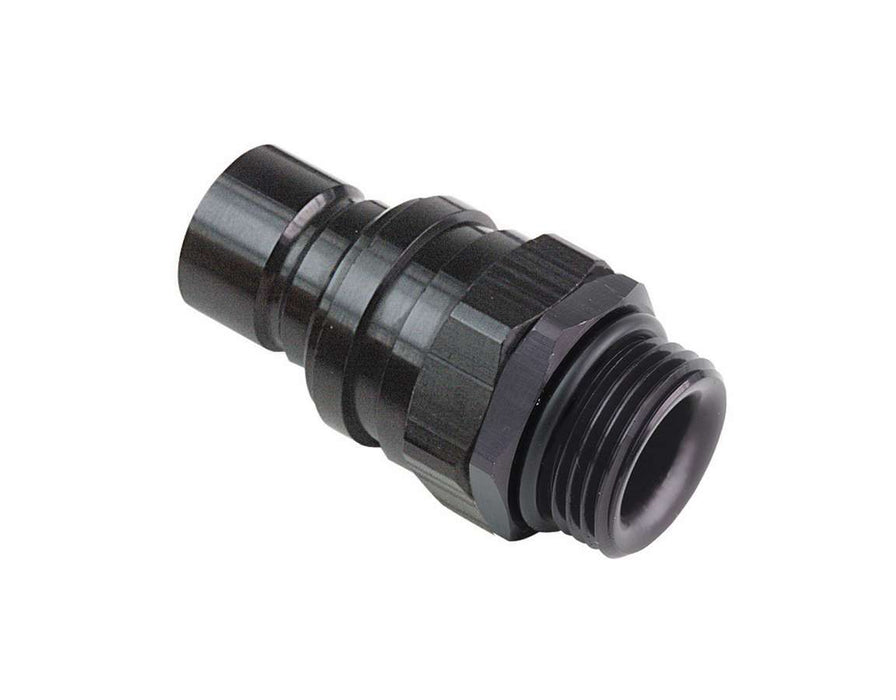 JIFFY-TITE 22106 Q/R #6 Male O-Ring Boss Plug Valved Black