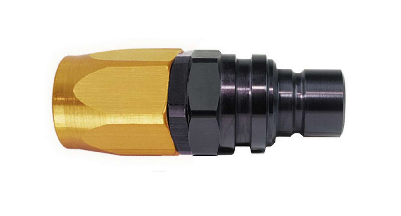 JIFFY-TITE 32606 Q/R #6 Str Hose End Gold/Black