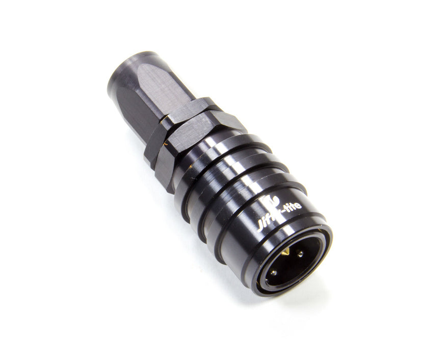 JIFFY-TITE 51608J Q/R #8 Str Hose End Socket Valved Black