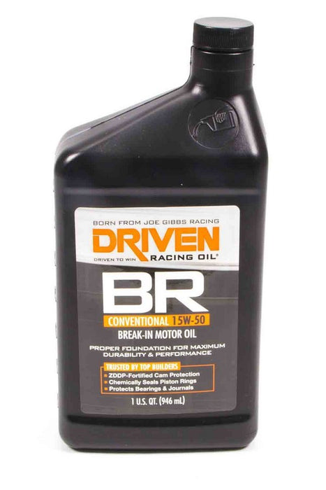 DRIVEN RACING OIL 00106 BR 15w50 Petroleum Oil 1Qt Break-In Oil