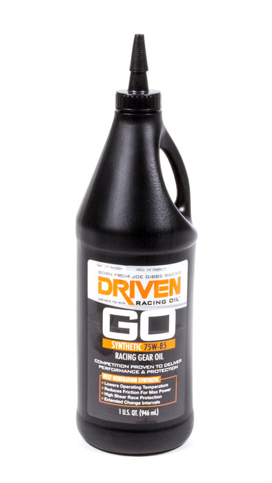 DRIVEN RACING OIL 00830 Racing Gear Oil 75w85  1 Qt Bottle Synthetic