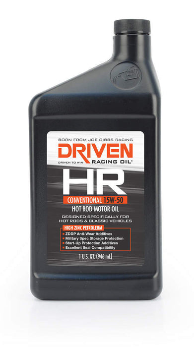 DRIVEN RACING OIL 02106 HR1 15w50 Petroleum Oil 1 Qt