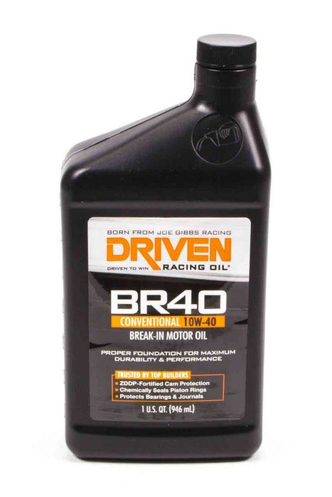 DRIVEN RACING OIL 03706 BR40 10w40 Petroleum Oil 1 Qt. Break In Oil