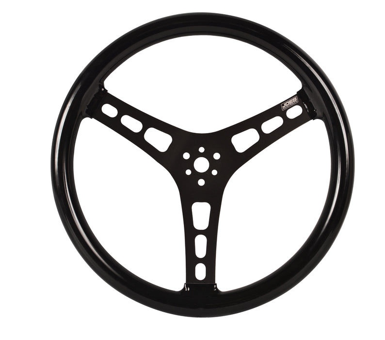 JOES RACING PRODUCTS 13513-CB Steering Wheel 13in Alum Dished Rubber Coated