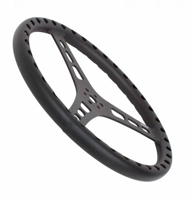 JOES RACING PRODUCTS 13534-B 14in Flat Steering Wheel Black