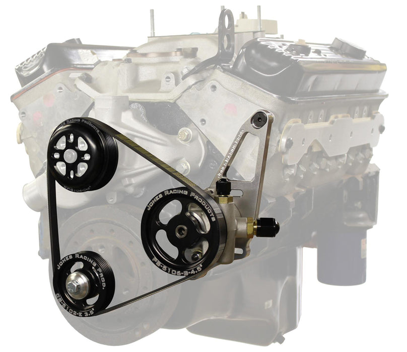 JONES RACING PRODUCTS 1004-AL-CE Serpentine Drive Kit SBS w/ P/S & W/P