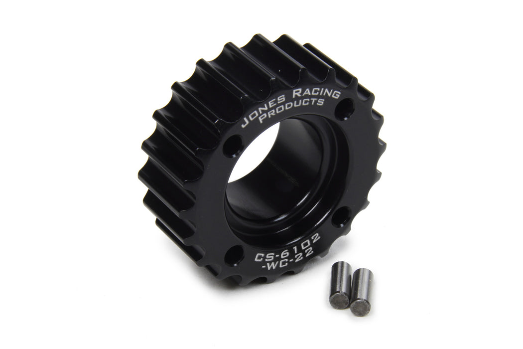 JONES RACING PRODUCTS CS-6102-WC-22 HTD Crankshaft Pulley 22 Tooth 3/16in Dual Dowel