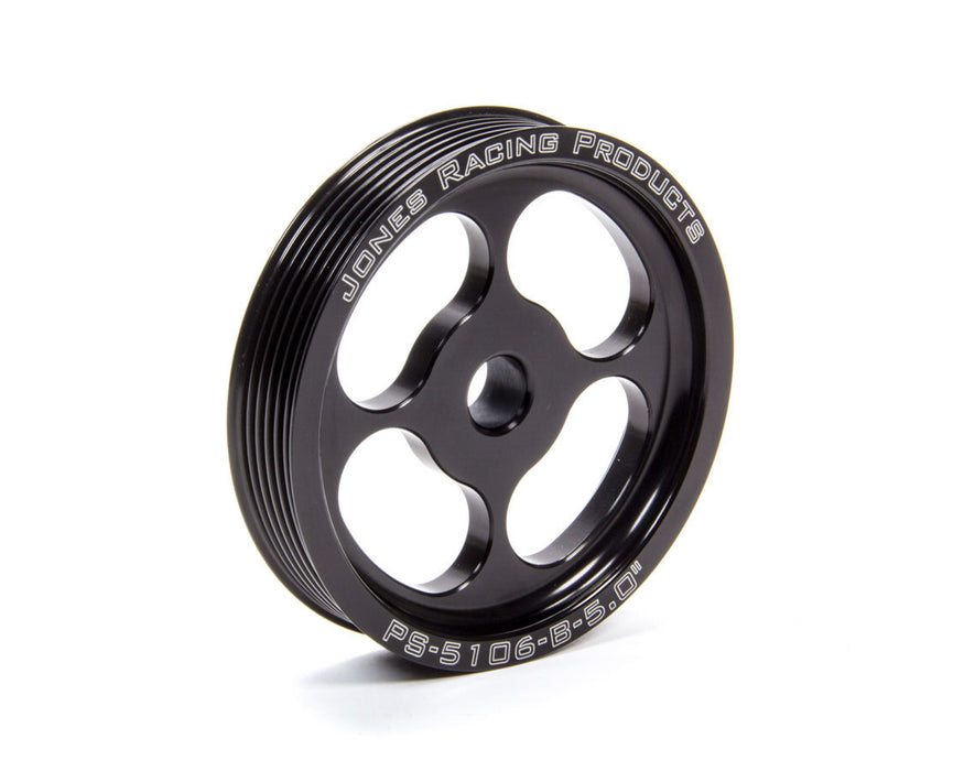 JONES RACING PRODUCTS PS-5106-B-5.000 P/S Pulley 6 Groove Serpentine 5in Press Fit