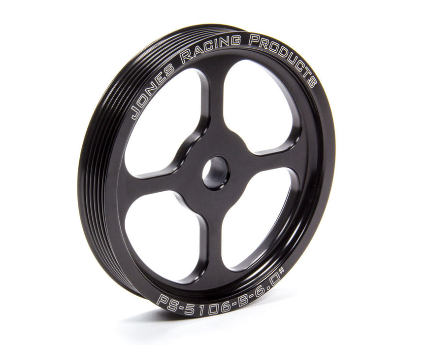 JONES RACING PRODUCTS PS-5106-B-6.000 Pulley Serpentine 6.0in P/S Press Fit