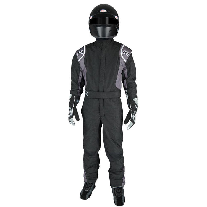 K1 RACEGEAR 20-PRY-NG-6XS Suit Precision II 6X- Small Black/Grey
