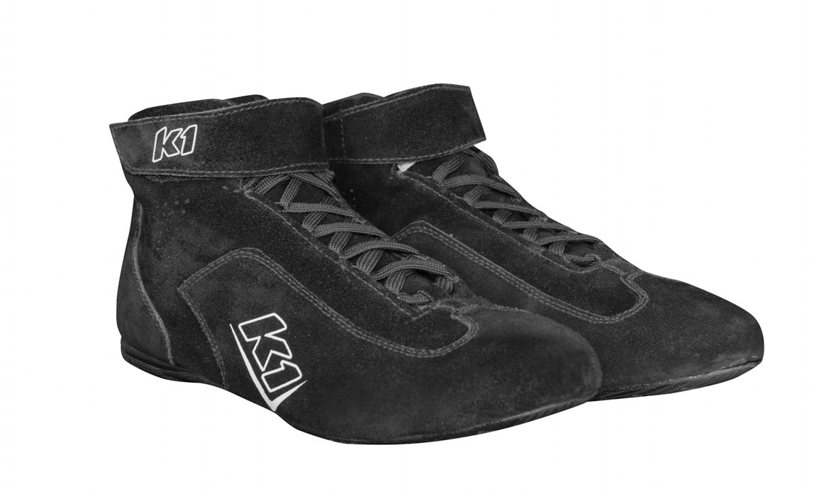 K1 RACEGEAR 24-CHL-N-7 Shoes Challenger Black Size 7 SFI 3.3/5