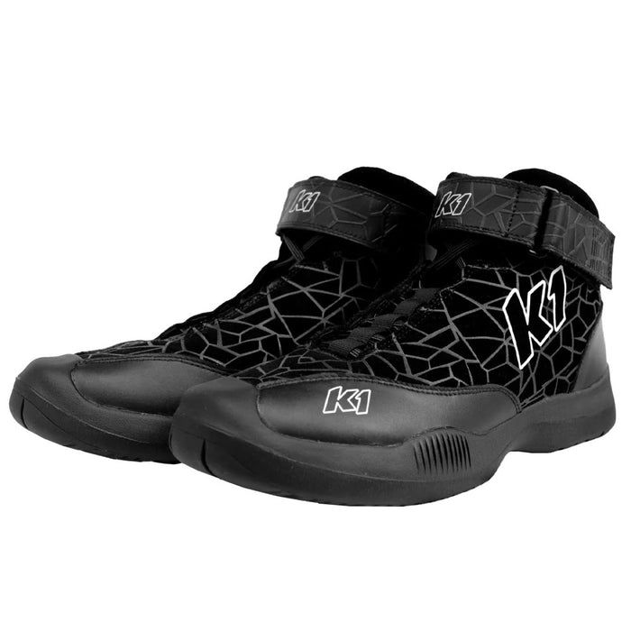 K1 RACEGEAR 24-VER-N-8 Crew Shoe Versus Nomex Size 8 Black SFI 3.3/5