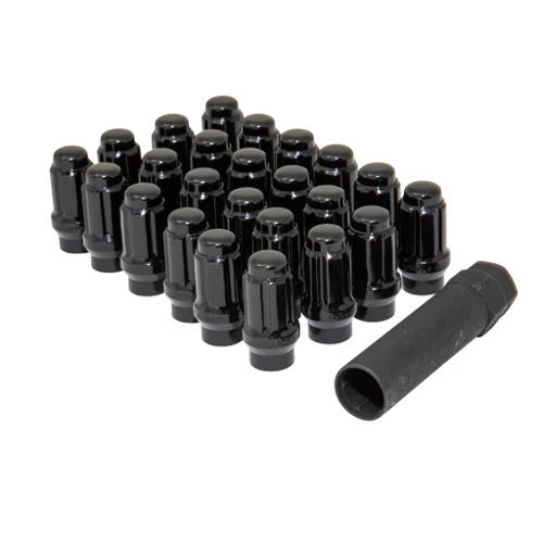 Gorilla Automotive K6CESL-12150BGR 6LUG 12-1.50 ET SPLINE WIK+LOCKS BLK - Truck Part Superstore