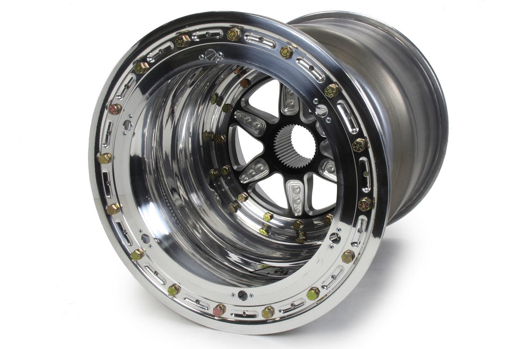 KEIZER ALUMINUM WHEELS, INC. 15187SPBCBL Splined Wheel B/L 15x18 6in bs 42t