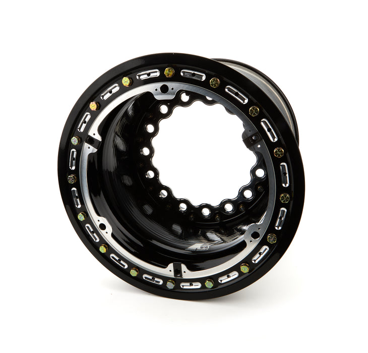 KEIZER ALUMINUM WHEELS, INC. W15145BLB 15x14 5in BS Wide 5 Blk B/L Modular