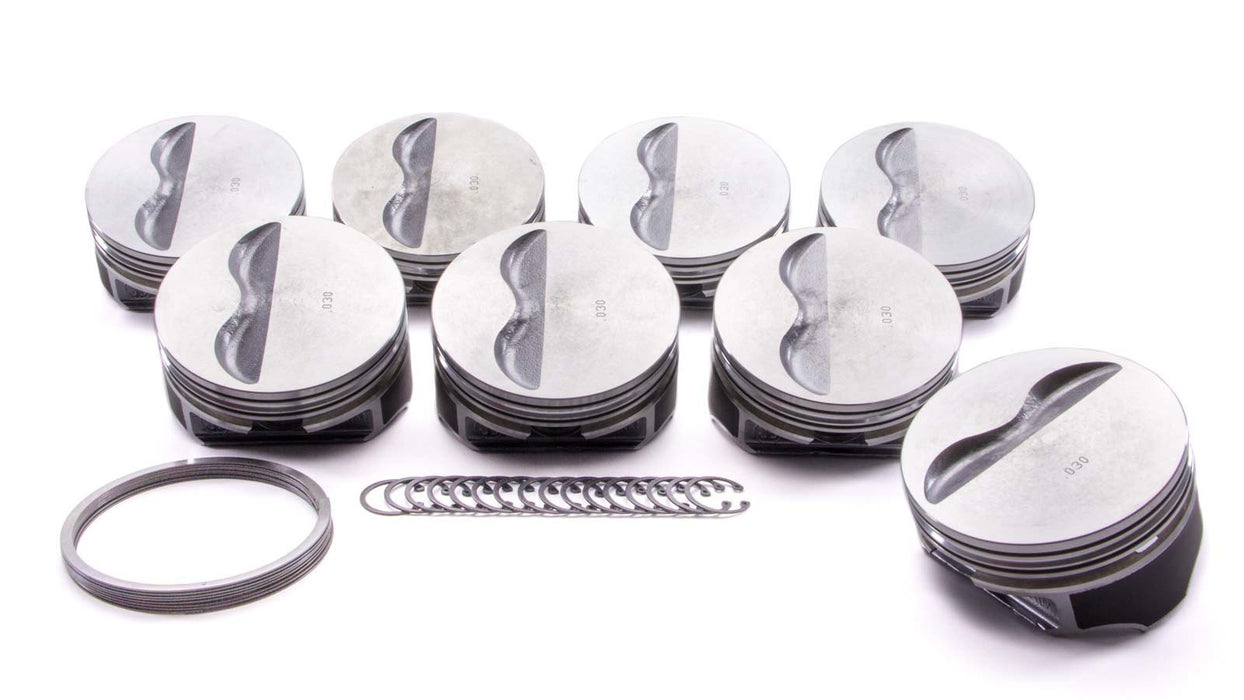 KB PERFORMANCE PISTONS 9908HC.060 SBC Flat Top Piston Set 4.060 Bore -5cc