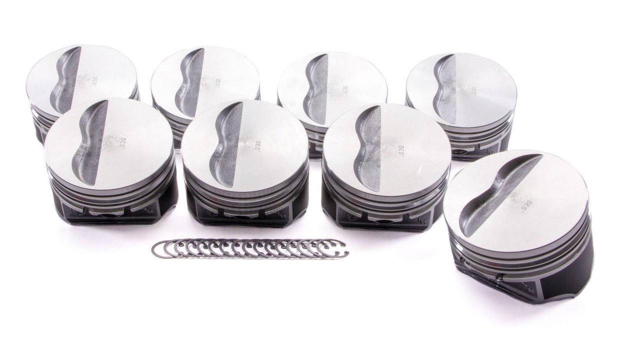 KB PERFORMANCE PISTONS 9911HC.030 SBC Flat Top Piston Set 4.155 Bore -5cc