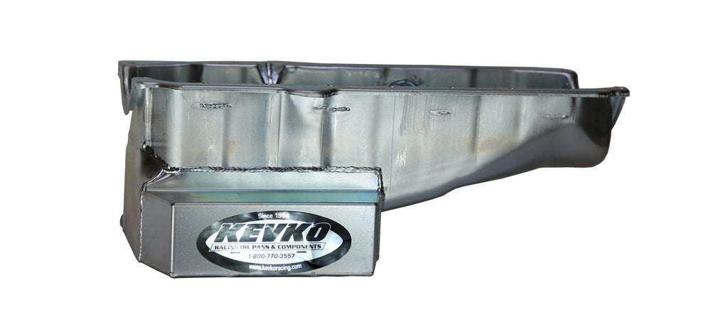 KEVKO OIL PANS & COMPONENTS 1087NRH SBC Oil Pan C/T 6qt RH Dipstick 86-Up