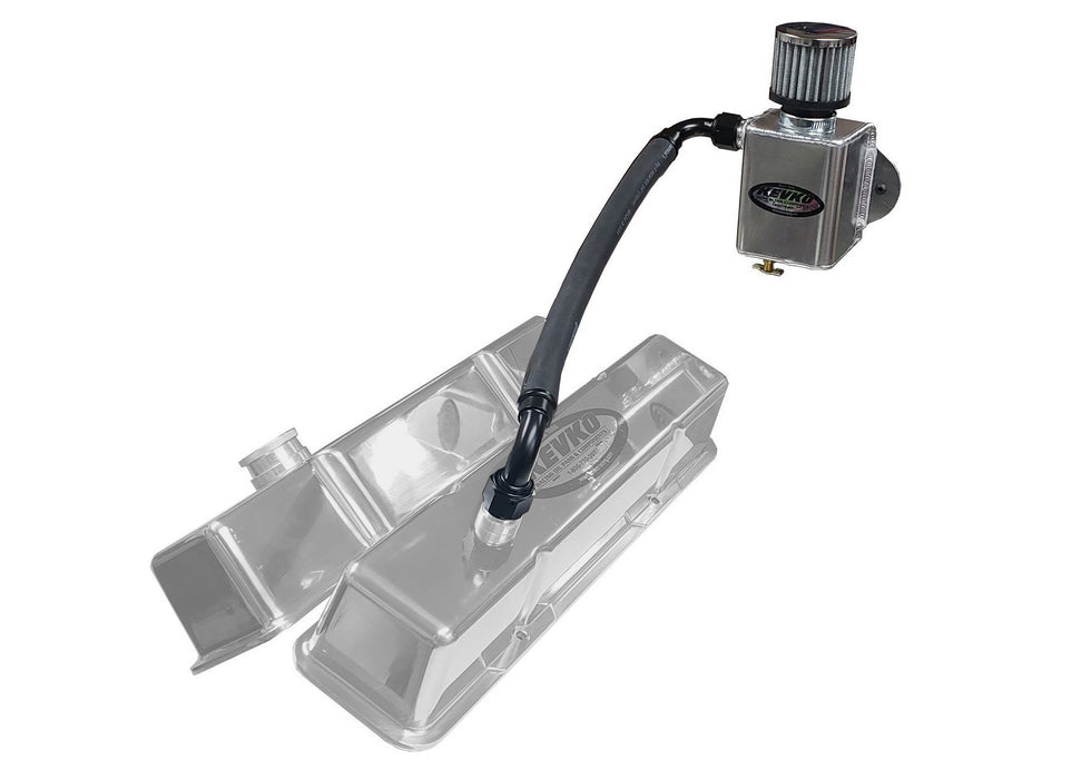 KEVKO OIL PANS & COMPONENTS K9085-KIT Remote Breather Kit Only Non Slip On Valve Cover