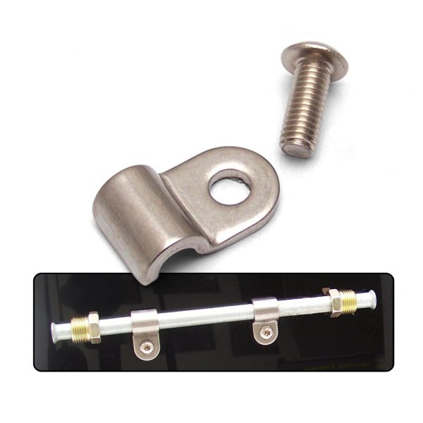 KEEP IT CLEAN KICLC3250 1/4in Stainless Steel Single Line Clamps 12Pk