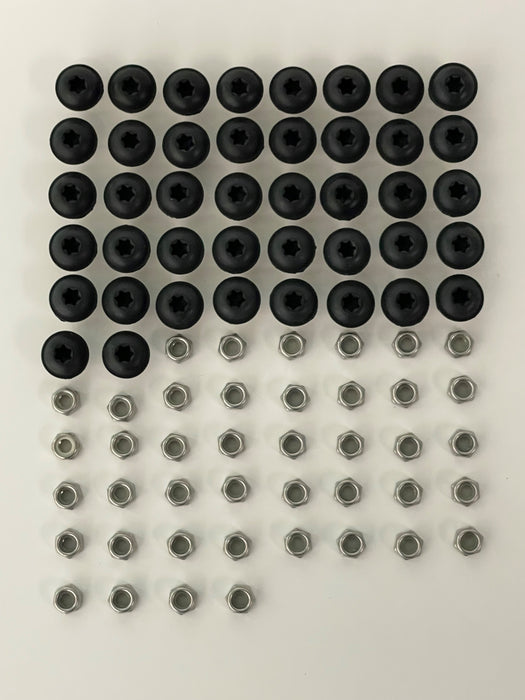 EGR KITUSA0012-1 Black Stainless Steel Powder Coated Bolt Kit - Truck Part Superstore