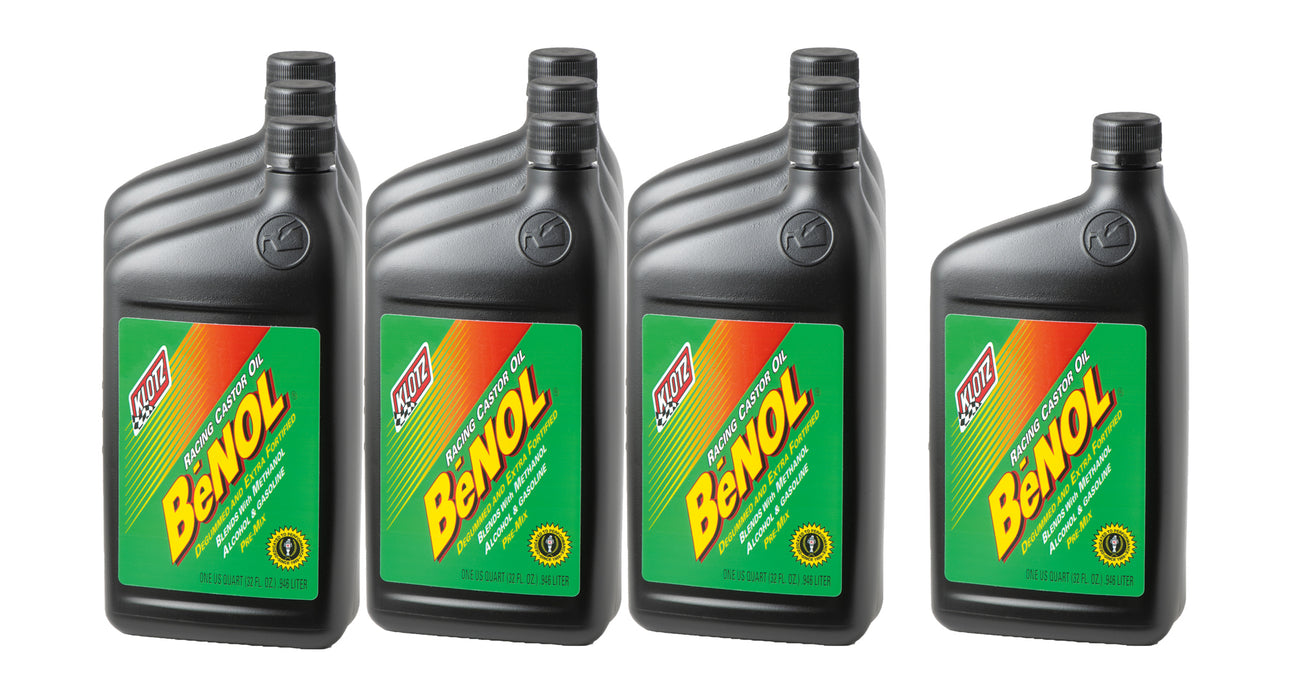 KLOTZ SYNTHETIC LUBRICANTS BC-172-10 BENOL Racing Castor Lube Case 1 Quart