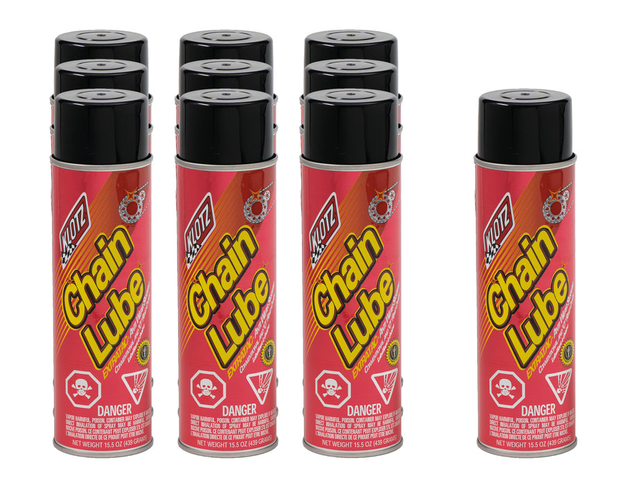 KLOTZ SYNTHETIC LUBRICANTS KL-605-10 Chain Lube Case 10x15.5 Ounces