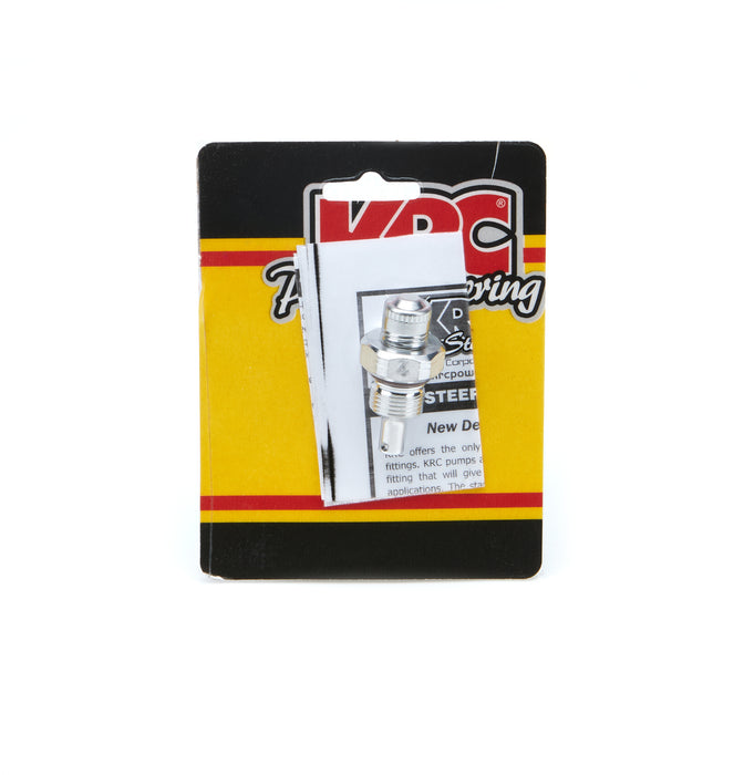 KRC POWER STEERING 25304000 Alum Flow Valve -6AN Male ID - 4