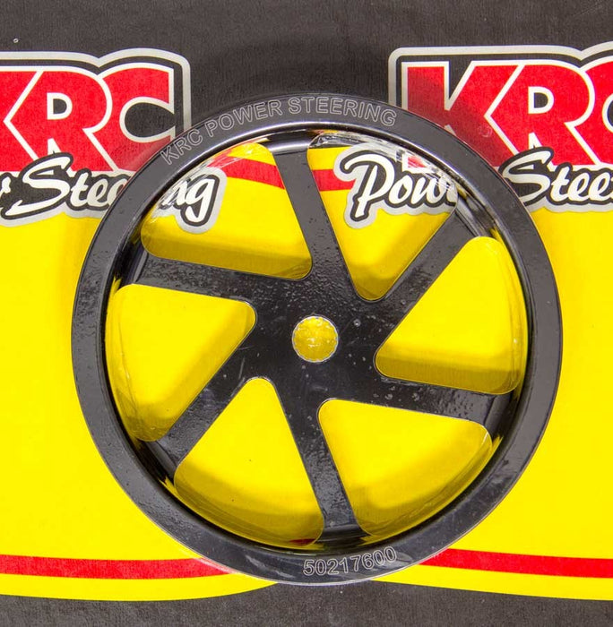KRC POWER STEERING 50217600 Pulley 6.0in Aluminum Serpentine Std. Offset