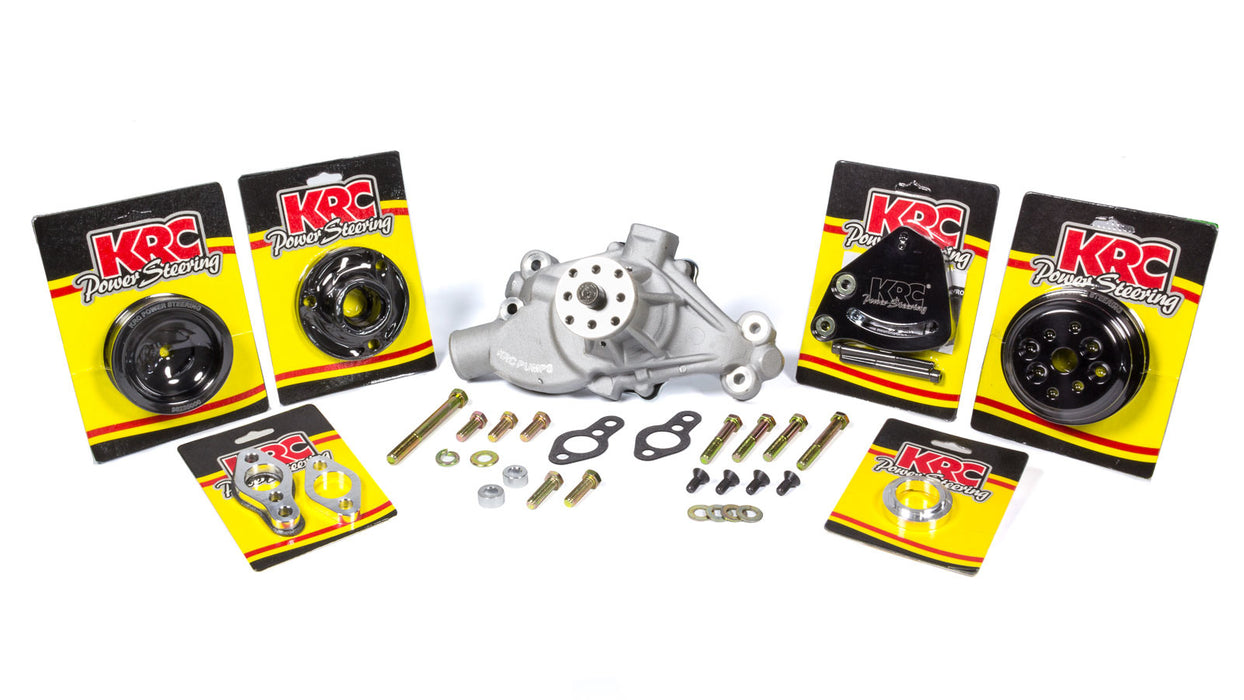 KRC POWER STEERING KIT16312615 Basic Crate Engine Kit Block Mount w/ pump