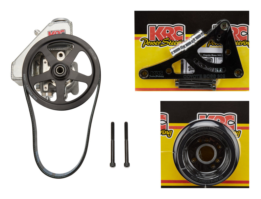 KRC POWER STEERING KIT66302125 Pulley & P/S Pump Kit Ford Coyote w/ B/O Res.