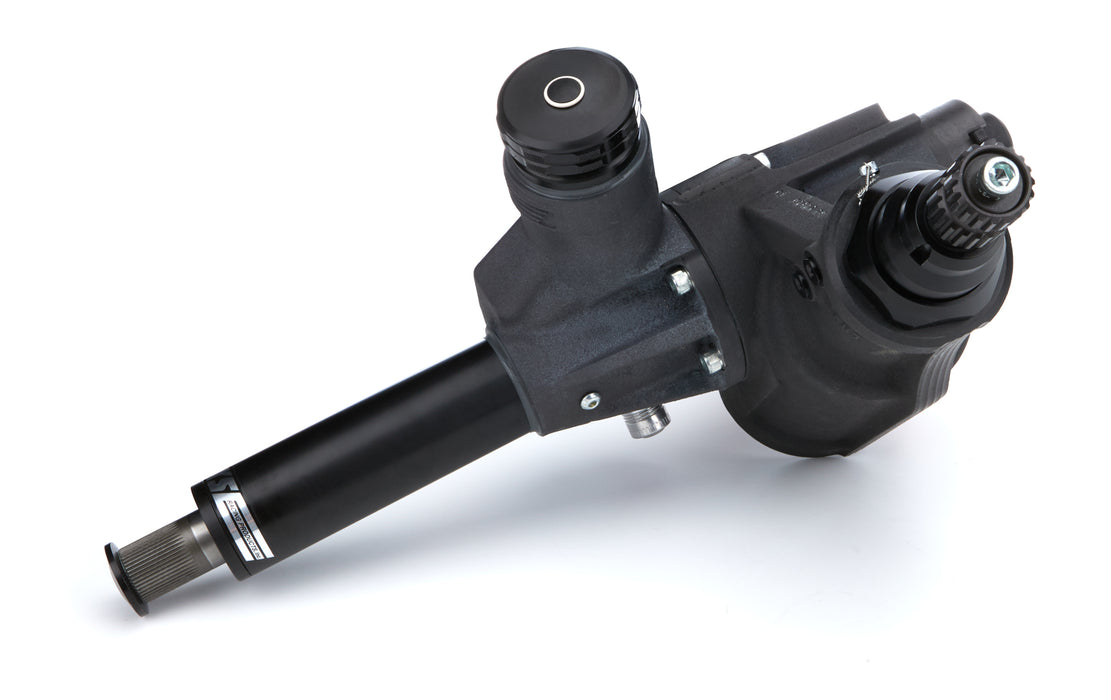 K.S.E. RACING KSGEN2L-3460B Dirt Midget Steering Box Black 40in Servo Valve