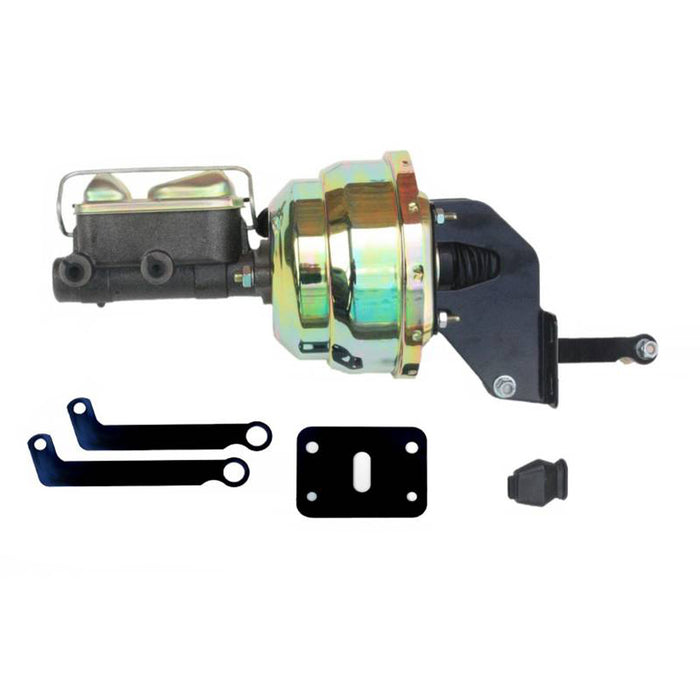 LEED BRAKES A84 8in Brake Booster Zinc 1in Bore Master Cylinder