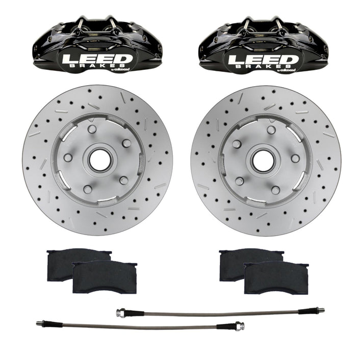 LEED BRAKES BCC0005RKX 64-67 Mustang Brake Caliper/Pad/Rotor Kit