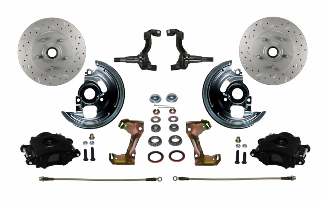 LEED BRAKES BFC1002SMX A  F & X-body Spindle Mo unt Kit Cross Drilled an